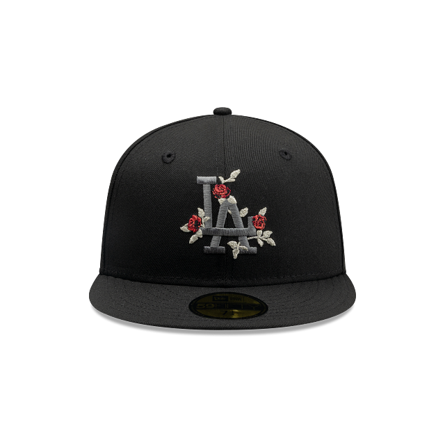 Los Angeles Dodgers MLB Gothic Flowers 59FIFTY Cerrada