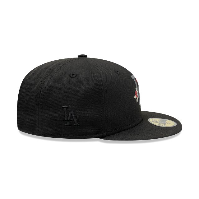 Los Angeles Dodgers MLB Gothic Flowers 59FIFTY Cerrada