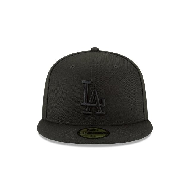 Los Angeles Dodgers MLB Black On Black 59FIFTY Cerrada