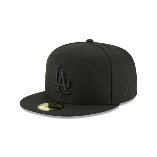 Los Angeles Dodgers MLB Black On Black 59FIFTY Cerrada